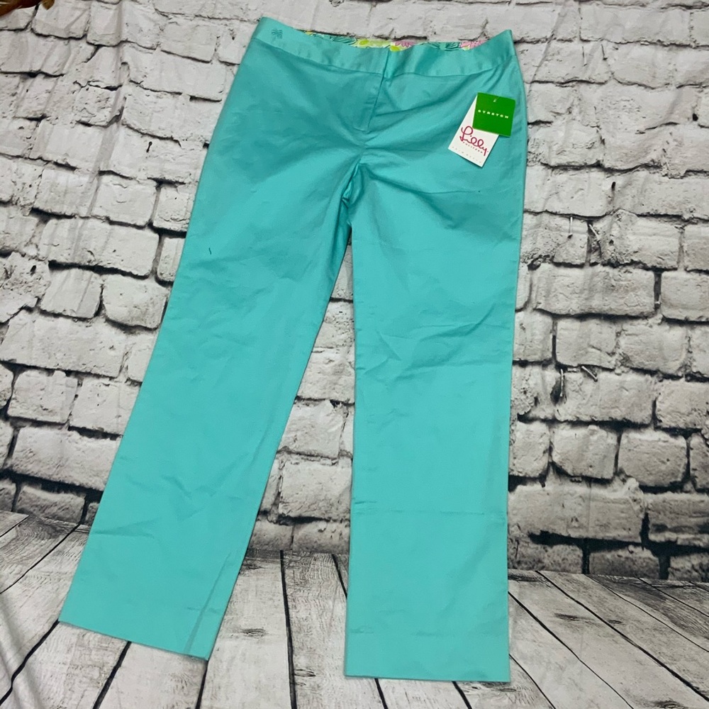 Lilly Pulitzer Palm Beach Pants Bliss Blue size 8